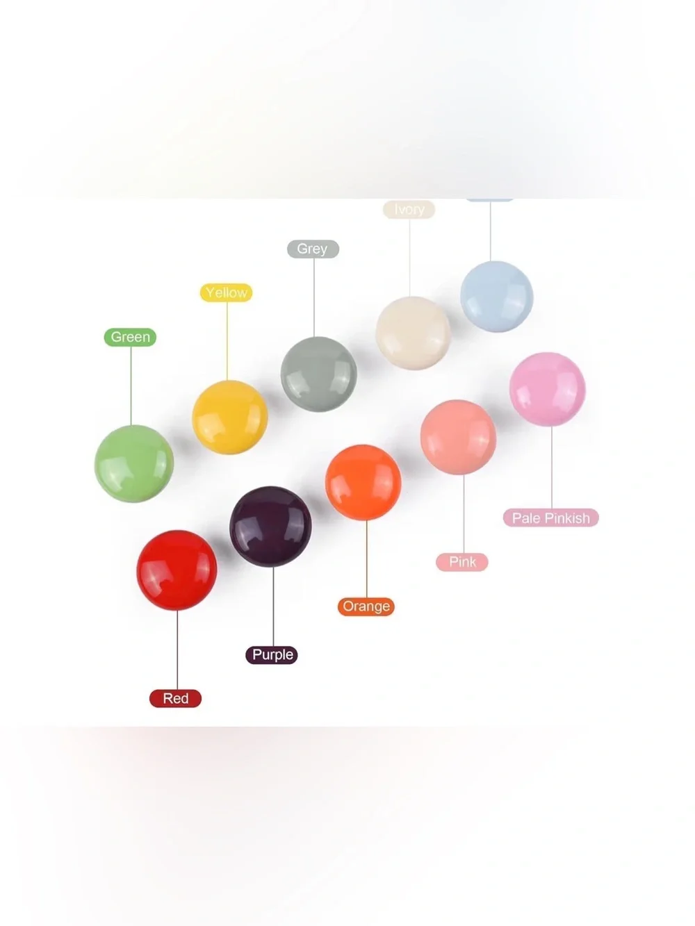 Multicolor Round Cabinet Knobs - Home Storage & Organization